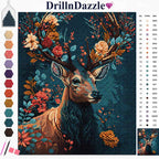 A deer diamond painting kit from Drill n Dazzle.
